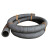 汉河 带钢丝黑色橡胶管水泵抽水吸水管钢丝软管黑胶皮管定制 吸沙管64MM(2.5寸)X7米