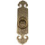 新中式铜抽屉横条拉手单孔圆形仿古衣柜门把手进宝明装铜配件 古铜色(长10cm*宽3.2cm)螺丝款