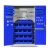 加厚工具柜铁皮柜工厂多功能收纳车间修理储物柜重型五金工具柜 无网格1800*1000*500(蓝白套色) 1.4mm