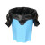 XG庄太太x【40x60cm】手提式垃圾袋加厚黑色背心带提手的特厚塑料小号厨余厨房大号
