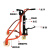 傅帝 油桶搬运车 直角脚踏液压升高车铁桶塑料桶圆桶装卸推车 两用U型升高30公分