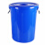 欧彤（OUTONG）TO-0189 大号圆形塑料水桶清洁储水桶工厂物业垃圾桶收纳桶 蓝色160L