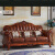 MEXUEER欧式沙发客厅小户型轻奢家具组合欧美式风格实木简欧真皮沙发 皮沙发 下单备注颜色 0cm 单人