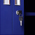 汉诺鑫威蓝色1.8m应急器材装备柜门卫室保安器材架盾牌柜安防柜含器材