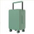 蕴鸾中置宽拉杆箱商务大容量24吋旅行箱女拉链行李箱登机箱 翠绿色