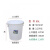 大号加厚塑料水桶带盖圆桶白色桶储水桶蓝色特大容量发酵胶桶 加厚65L大白桶带盖
