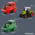 仿真农场拖拉机程车男孩宝宝耐摔会跑汽车小玩具拖斗拖车 拖拉机+ 小拖拉机头合金的