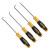史丹利（STANLEY）4件套钩针标准角度直角尖头划针套装勾针油封汽修工具维修多功能 82-115-23 （150MM）现货