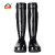 上海牌高筒雨鞋防酸防碱防滑防水耐磨工地劳保雨靴SH707 黑色黑底 44