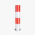 钢管警示柱固定反光立柱挡车防撞柱加厚型道路隔离路桩定制 红白-76*750*1.5mm6