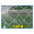 学校防护网围栏网钩花网防盗球场围栏网棱形防护网隔离栅栏 4.0粗绿包塑6厘米1.2米x10米