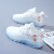斯凯奇（Skechers）断码椰子鞋女鞋春季软底舒适防滑网面透气轻运动跑步 白色 35