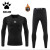 KELME卡尔美2023长袖卡尔套装紧身衣跑步运动健身训练成 黑色套装-加绒 24#