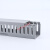 绝缘线槽PVC阻燃灰色走线槽 明装配电箱控制柜走齿形开口塑料线槽 高25*宽25/100米