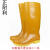 正耐利高筒雨鞋男 石板材工厂工矿劳保雨靴 加厚牛筋底耐磨水鞋 黄色 10相当于40码