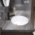 畅运 中式智能岩板浴室柜洗手台盆洗脸池洗漱台卫生间洗脸盆组合套装 1953-100CM智能镜柜