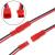 JST对插线 2P连接线 D公母插头 2Pin 红黑色 单头线长10/20CM 公+母 各10cm 普通(2对