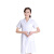 雨林军 白大褂 夏季薄款白大褂短袖 女护士修身款短袖 单位：件 185~3XL 