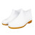 朗莱斯特(LONG LAST)雨靴元宝鞋 PVC防化耐酸碱低筒水鞋LL-001 37码 白色 1双