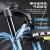 贝意品碳纤维筒轴山地自行车男女变速越野赛车 15寸--鎏金黑-海神D6-碳纤维筒