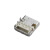 24P双壳带弹米黄色 USB连接器 高速快闪充插座质量稳定定制