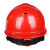 一盾安全帽工地施工建筑工程领导带护目镜国标夏季透气加厚防护头盔男定做印字 红色 LLS-18护目款