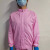 紫羲（ZXFH.NET）细斜纹立领防护服男女医师卫生美容服化学试验白大褂工作服 粉红色 XL