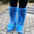 COFLYEE一次性靴套加长加厚PE塑料靴套防水防滑鞋套养殖场实验室日用靴套标注价格为1只 蓝色加厚款 36*60