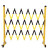 铦铓 玻璃钢护栏 安全围栏 绝缘可拉伸围栏 红白伸缩护栏  施工围挡可移动 国标款黄黑管式 1.2*4.5米