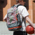 ZDCK旅行包大容量训练包男篮球包休闲健身运动背包登山包 红灰色