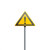 蒙爵定制交通三角标志牌安全标识反光铝牌乡村口左右急弯道路警示指引 注意儿童【70cm+1.2厚】 10x10x10cm
