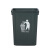 塑料垃圾桶厨房大号户外环卫垃圾箱分类商用工业无盖加厚 15L加厚桶无盖绿色