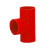 星期十 16三通（红色） PVC阻燃电工套管线管管件配件电线管接头定制