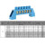 森扬SNAYN桥型零线排接线端子配电箱接地铜排6孔8*12（5个蓝）