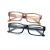 超轻高清树脂片塑料架舒适远视镜100-400度中老年眼镜平光 亮茶+300°