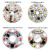 定制适用免驱动LED灯片 圆形贴片光源220V灯盘双三色变光灯板替换灯芯配件 免驱动5W直径32mm中孔10mm变光 其它 其它
