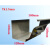 汉微（HANWEI）定制铝合金天沟雨水管屋檐雨水槽成品天沟雨水槽檐沟排水槽外墙雨 7寸18cm天沟1.5mm厚