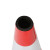 橡胶路锥雪糕筒 塑料锥形帽桶 反光安全路障伸缩圆锥 警示牌柱隔离墩 橡胶-高70cm-重8斤