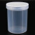 海斯迪克 密封罐 加厚塑料瓶广口油墨罐 大口直立桶 存储罐密封桶 半透明500ML HKWY-21