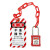 乐辰信塑料警示链条全盾工业工程安全锁具红色隔离塑料挂锁链 M-LT01