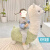 优观羊驼坐骑 滑轮 轮子 羊驼创意毛绒玩具儿童动物带轮家用客厅 ' ' 抹茶色升级万向轮款(加厚泰迪 #2#