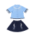 圣笑儿童广西壮族三月三少数民族服装男女童瑶族苗族舞蹈服六一演出服 蓝色裙子套装+包包 100cm
