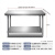 米逡单层不锈钢工作台厨房操作台灶台架一层打荷台饭店切菜桌打包装台 双层工作台 150x50x80cm