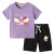 迪士尼（Disney）夏季新款圆领半袖套装童装韩版棉质儿童短袖T恤中裤两件套装 自主搭配颜色 90cm