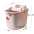 健安加厚拖地桶 塑料洗地桶清洁桶 挤水拖布桶拧水桶擦地桶 北欧粉