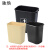 驰焕 简约黑色垃圾袋 办公室厨房餐厅长方形塑料垃圾桶袋子户外分类环卫 8L适用100个（不含桶）