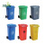 户外大号垃圾桶城市街道酒店垃圾分类环卫桶带轮厂家定制 7天内发货 接受定制颜色 FJ120U：54.5*47.5*93cm