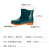 京斯坦 雨鞋 女式短款中筒绿色PVC橡胶防滑雨鞋成人休闲防水鞋   绿色 41码 