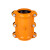 中部工品 抢修节 哈夫节QT450 水管快速抢修接头 直管堵漏器球墨铸铁 单位：个 DN200x400