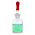 沪教（HUJIAO）玻璃滴瓶 透明玻璃仪器 胶头滴管吸管红皮头磨砂口实验耗材器材 60mL滴瓶 1个